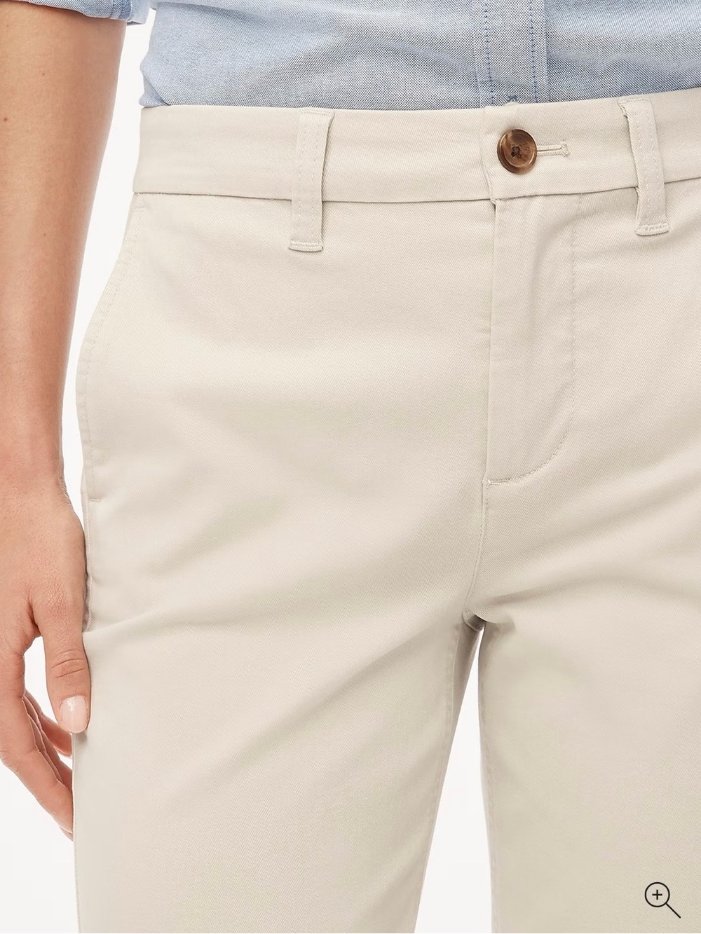 NWOT J. Crew Light Khaki High Rise Girlfriend Chino Pants Size 12